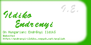 ildiko endrenyi business card